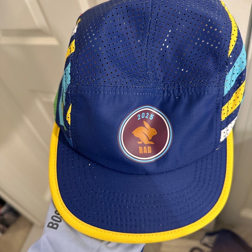 RAD Women's Perforated Cap - Navy and Yellow